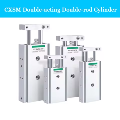 Smc Type Cxsm Double-Rod Cylinder Cxsm6 Cxsm10 Cxsm15 Cxsm20 Cxsm25 Cxsm32 Double-Axis Double-Rod Cy