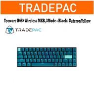 Tecware B68+ Wireless MKB, 3Mode - Black / Gateron Yellow -TWKB-B68P-BK-ZGYL