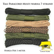 Parachute Paracord Rope Paratroper Color 7 Strand 4 mm 1 Meter