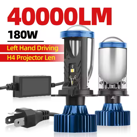 180W 40000LM H4 Canbus Projector Lens Car Headlight Mini Lens LED Projector Bulb 6000K Auto Motorcyc