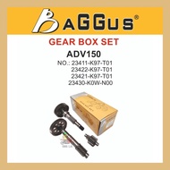 BAGGUS HONDA ADV150 GEAR BOX SET ALAT GANTI GEARBOX MOTO ADV 150 23411-K0W-NA0 23422-K1Z-J10 23421-K