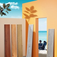 Wood Pattern Rubber Tiles Self-Adhesive PVC Floor 91.4x15.2 cm Easy To Install Durable
