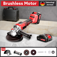 REAIM Brushless 450W Gerinda Baterai 4Inch Mesin Gerinda Baterai Tangan Cordless Angle Grinder