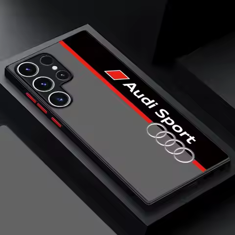 Cool Strips A-Audi Black Edge Shell Case for Samsung Galaxy S21 5G S20 FE S9 Plus S25 Ultra S24 Ultr