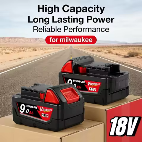 100% original For Milwaukee 18V battery 5AH/6AH/9AH high energy battery ,for M18B5 48-11-2402 48-11-