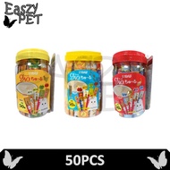 Ciao Chu Ru Value Pack Free bottle container Ciao Treat Stick 50 x 14g - Cat Snack / Cat Treats