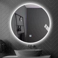 DEKO LED Light Round Mirror Wall Mirror Vanity Mirror Makeup Mirror Deco Kaca Cermin Bathroom Mirror