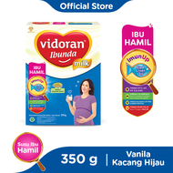 Vidoran Ibunda Vanilla Kacang Hijau 350gr Susu Ibu Hamil - 2 box (Exp : 11.2025)