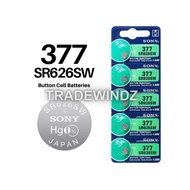 🔥 Sony 377 / SR626SW Silver Oxide 1.55v Battery Coin Cell Button Cell Watch Battery