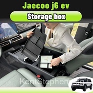 Jaecoo j6 ev Car Storage Box Behind Screen Behind Central Console Holder abs Silicone material Tissu
