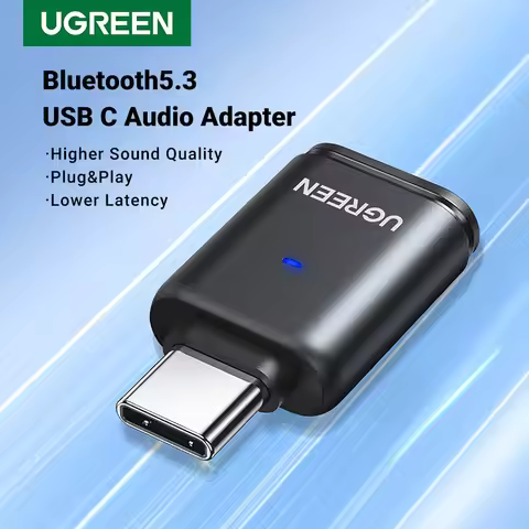UGREEN USB C Type-C Bluetooth 5.3 Transmitter aptX HD AD Audio Adapter for PC Nintendo Switch Headse