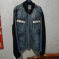 Jaket casual racing exr denim