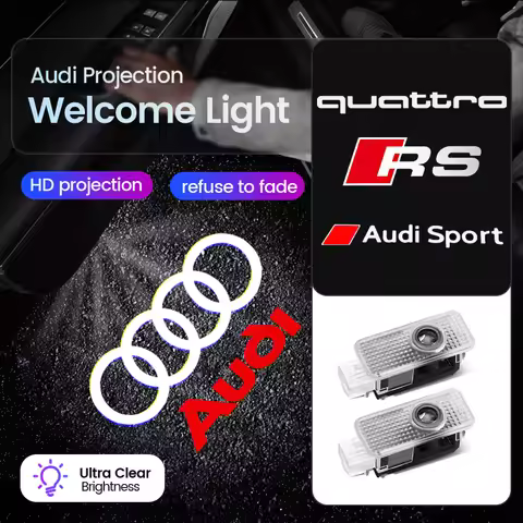 LED Car Door Projector Light For Audi A6 C5 C6 C7 C8 A4 B5 B6 B7 B8 B9 S3 S4 S5 Q3 8U Q5 8R Q7 Q8 TT