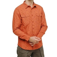 Kemeja Pria Lengan Panjang Eiger H401 Batik Peasley 1989 Terra Cotta Terakota Original