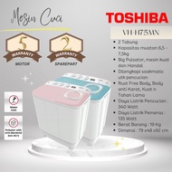 Mesin Cuci 2 Tabung Toshiba VH-H75MN + Free Hadiah