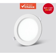 Ultra-Thin LED Ceiling Light 7W, 8-Pack Daylight White 6500K, Flush Mount Round Panel Light for Bedr