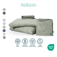 KAPAS LIVING | Fitted Bedsheet Set | 100% ELS Cotton | Bedsheet + Pillowcase | All sizes (even IKEA)
