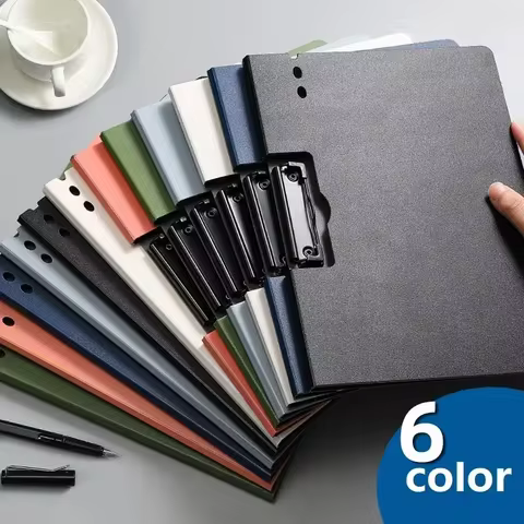 1pc A4 File Folders, Documents Organizer, Clipboard With Cover, A4 Paper Folder For Business & Schoo