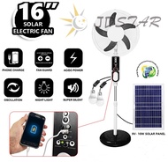 JDSTAR GD-8036 Solar Electric Fan With Solar Panel And LED Light can Charge Mobile Phone With Two Bu
