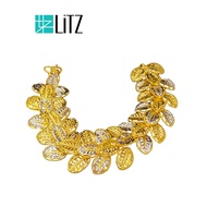LITZ 916 (22K) Gold  Bracelet CGB0085 (Width: 1.7cm)