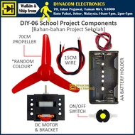 DIY-06 AA X 2 Battery Operated Fan Kit [Projek Kipas Bateri RBT]