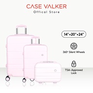 Case Valker Anna 3in1 PC+ABS Hard Case Luggage Set TSA Lock (24" + 20" + 14") Beg Bagasi