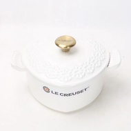 Le Creuset Heart-Shaped Pan Embossed Black Enamel Cast Iron Pan 20cm