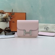 HERMES 全新Constance Slim 戀愛粉康康錢包