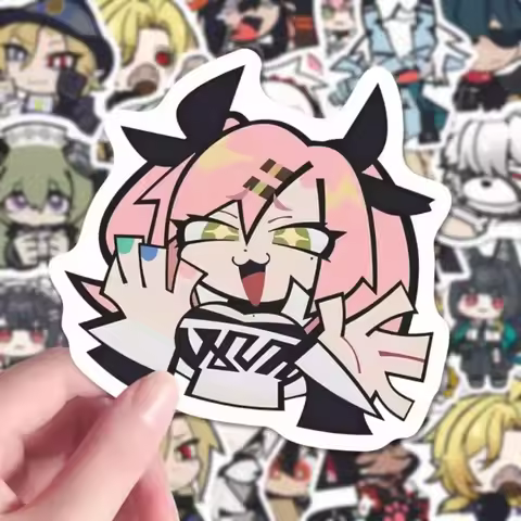 10/49Pcs Game Zenless Zone Zero Anime Stickers Cosplay Character Asaba Harumasa Q Version Decals for