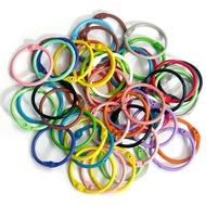 50Pcs Color Binder Rings Metal Rings for Index Cards Book Rings Flashcard Rings Key Rings Loose Leaf