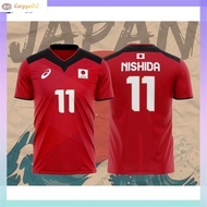 【Fast Shipping】Japan National Volleyball Team Jersey 2020 Tokyo Olympic T-shirt Customize Name