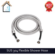 SUS 304 Stainless Steel Satin Brushed Matt Flexible Shower Hose Shower Head Hose