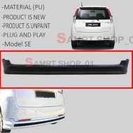 Perodua Alza (2009-2012)SE Rear Back Bumper Skirt Skirting Lower Polyurethane PU Bodykit-Raw Material Rubber State