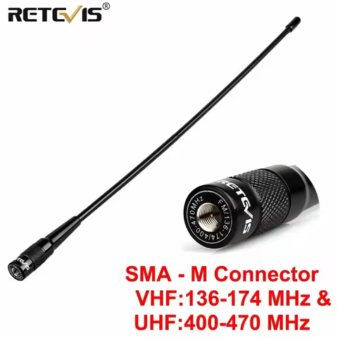 Retevis RHD-771 H777 Walkie-Talkie Accessories Antennas SMA-F SMA-M HA02 VHF UHF Dual Band Antenna f