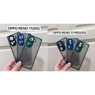 OPPO RENO 11(5G)/OPPO RENO 11 PRO(5G) Transparent Matte Camera Protection Matte Case