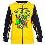 Ready stock VR46 The Doctor Logo Zip Up Hoodie sweatshirt hoodies jacket