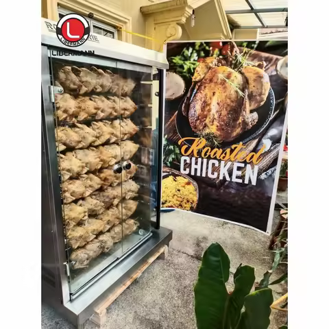 New Roast Rotisserie Electric Chicken Rotisserie Oven Roaster Bbq Gas Rotary Chicken Grill Machine R