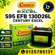 [ Installation Provided ] 130D26L | S95 EFB | CENTURY EXCEL MF ] Car Battery Bateri Kereta | serena 