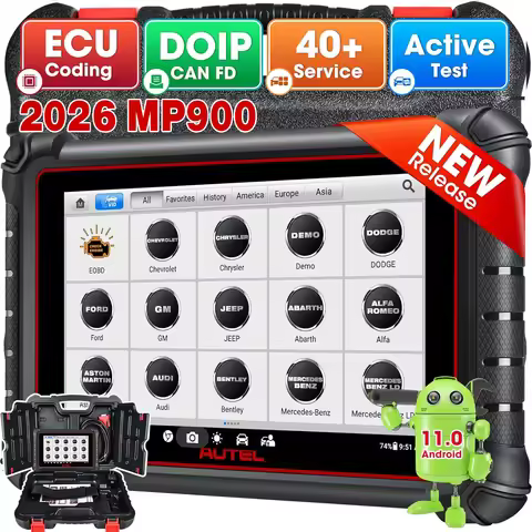 Autel MaxiPRO MP900 Car Diagnostics Tool ECU Coding Support CAN FD/DoIP Pre&Post Scan Upgraded of MP