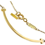 TIFFANY&Co./Tiffany T Smile小號項鍊，18K黃金，2.9克，41/45.5厘米，女士款 [二手]