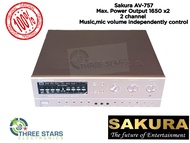 SAKURA AMPLIFIER AV 757 1650watts sakura av-757 amplifier Digital karaoke mixing amplifier