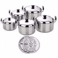 HIGH QUALITY STENLIS STEEL COOKWARE 12PCS/PANCI SET