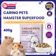 [24HR SHIP] CARINO PETS PREMIUM HAMSTER SUPERFOOD 400G Hamster Food Gerbil Food Pet Feed仓鼠 饲料 蔬菜谷粮 M