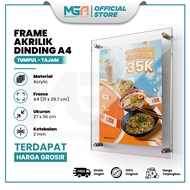 A4 Acrylic Wall Frame | Wall Poster Frame | Menu Display Frame