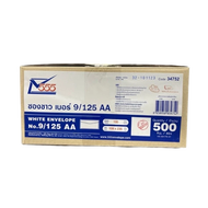 (USP)📍เนื้อดีหนาพิเศษ📍(500ซอง) 555 ซองจดหมายขาว เบอร์ 9/125 AA หนา ซองขาว ซองยาว ซองทำบุญ ซองใส่เงิน