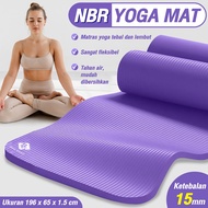 HTD Sport Matras Yoga Mat NBR 15 mm Olahraga Senam Lantai Meditasi Gym Fitness Karpet Lantai