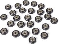 SIMAX3D [26pcs/Pack] 3D Printer Wheel,Black POM Polycarbonate Roller 625zz, wear-Resistant/Silent/Bu