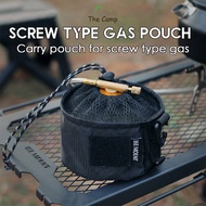 Screw Type Butane Gas Pouch Sleeve Cover Bag Camping Outdoor Flat Fat Gas Can Multipurpose Carry Beg