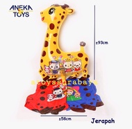 balon jerapah ( balon karakter/terbang/gas/helium ) balon pesta balon animal