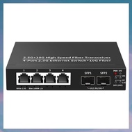 (XCTS) 2.5G Ethernet Switch 4 Port 2500Mbps Network Switcher 2 Port 10G SFP+ Slot Home Lab Hub Inter